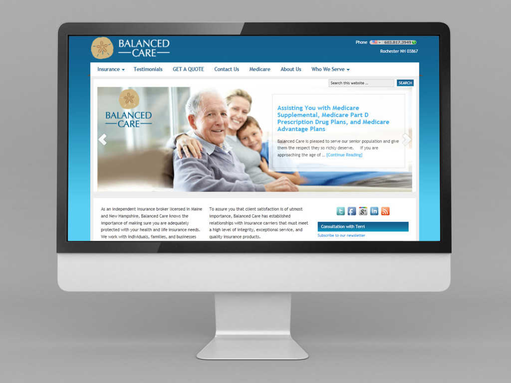 Balanced Care Health | Small Business WordPress Website