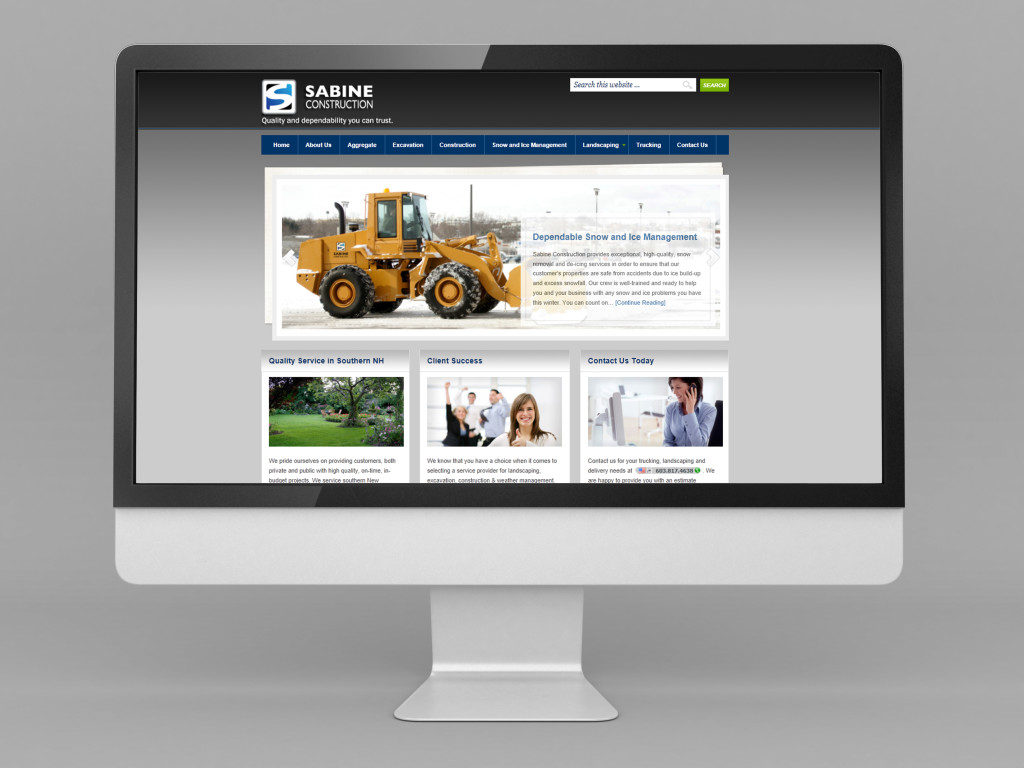Small Business Website | Sabine Construction